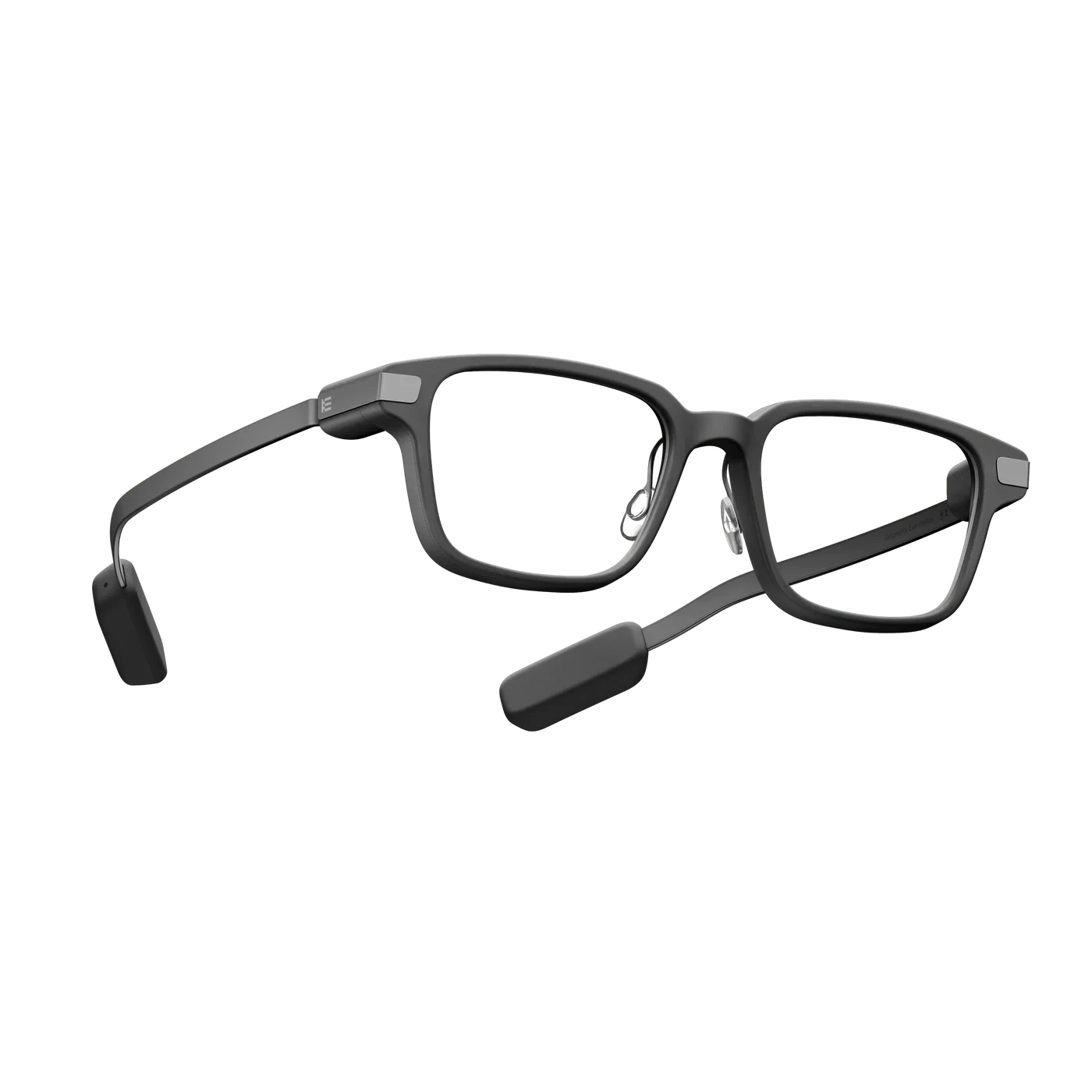 Even Realities G2 B smart glasses in grey, shown from a three-quarter angle