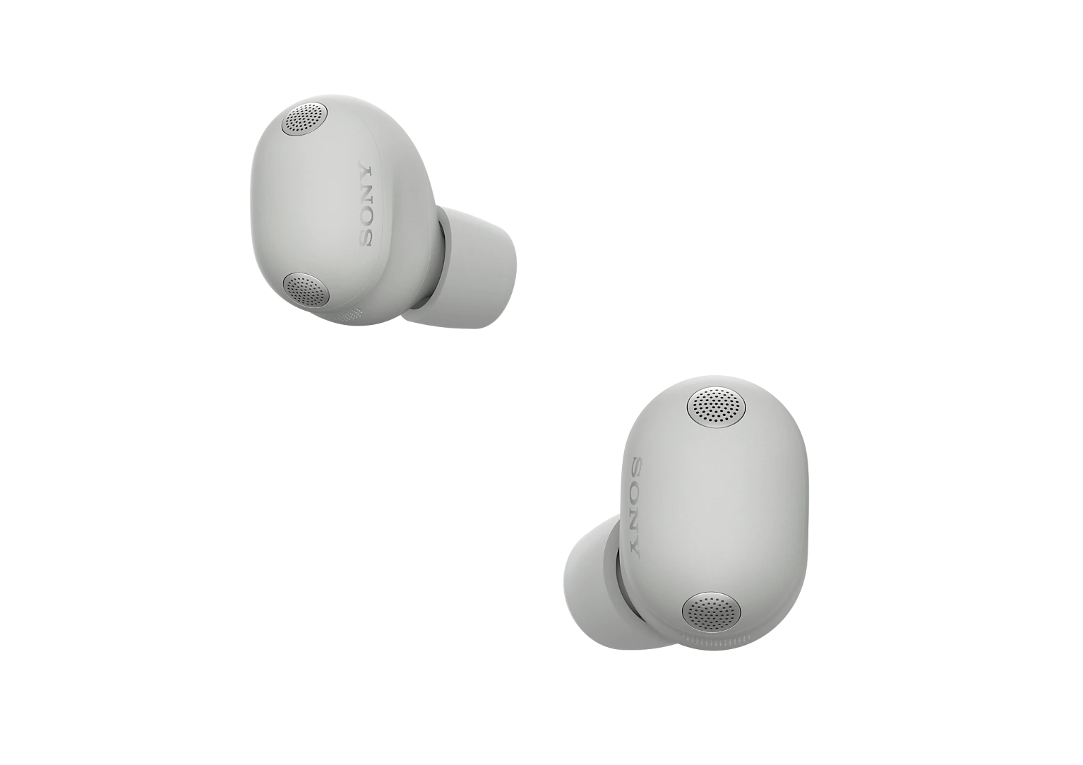 Sony WF-1000XM6 wireless earbuds in Platinum Silver