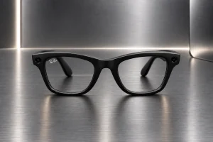 Ray-Ban Meta Gen 2 glasses on a dark silver background
