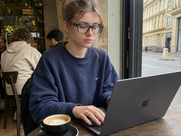 Smart Glasses Cafe Working Optimised 768x576